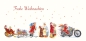 Preview: Greeting card "Santa Claus parade"