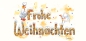 Preview: Greeting card "Frohe Weihnachten - cookie letters"