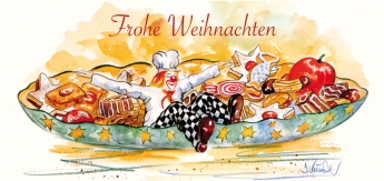 Greeting card "Frohe Weihnachten"