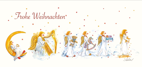 Greeting card "angel parade"