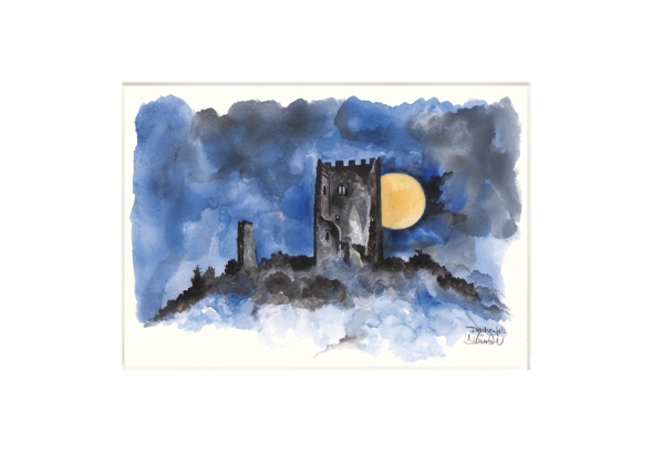 Drachenfels in moonlight