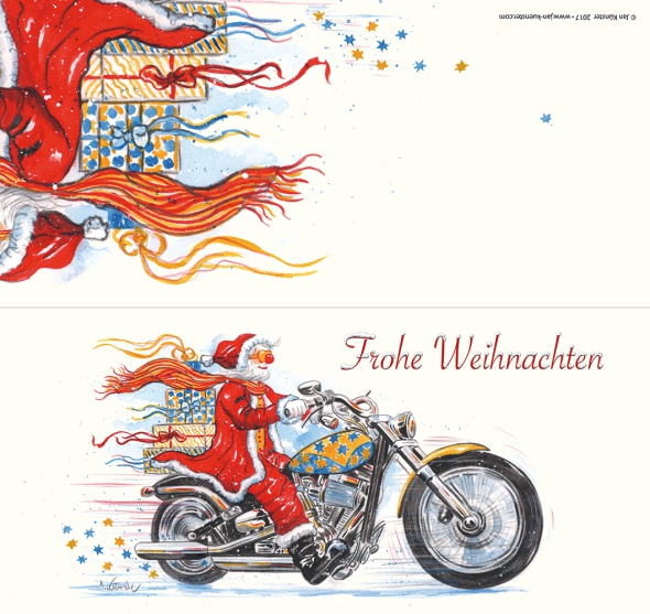 Weihnachtskarte "Santa"